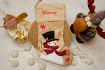 Personalised Hessian Luxury Embroidered Kids Christmas Stocking